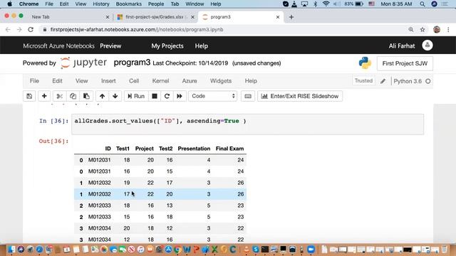 Intro to Pandas using Azure NoteBooks Part 4 смотреть онлайн