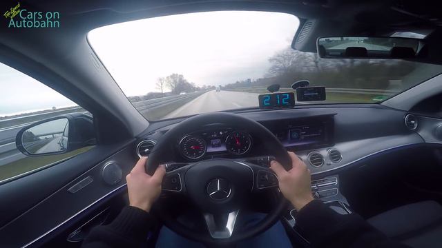 2017 Mercedes Benz E350d (W213) POV- Cruising on German Autobahn ✔
