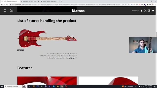 Um papo sobre a nova Ibanez J. Custom JCRGT01 - um espetáculo de guitarra смотреть онлайн