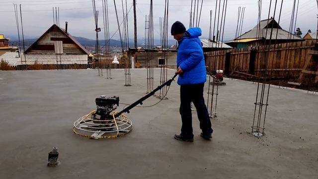 Затирка бетона затирочной машиной смотреть онлайн