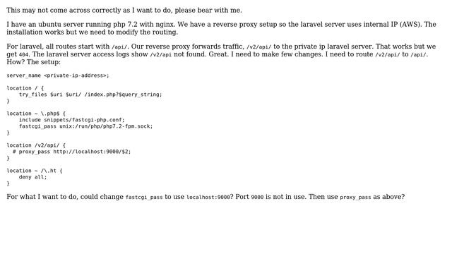 DevOps & SysAdmins: How to make fastcgi_pass uses localhost:port? смотреть онлайн