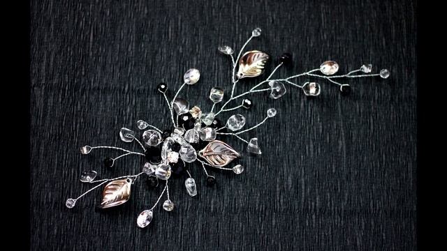 Ободки и гребни для волос своими руками из проволоки. смотреть онлайн