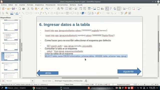 Ejemplo de esquemas y permisos en postgresql смотреть онлайн