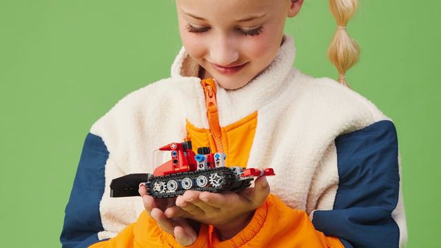LEGO Technic Snow Groomer 2-in-1 Vehicle Snowmobile 42148 смотреть онлайн