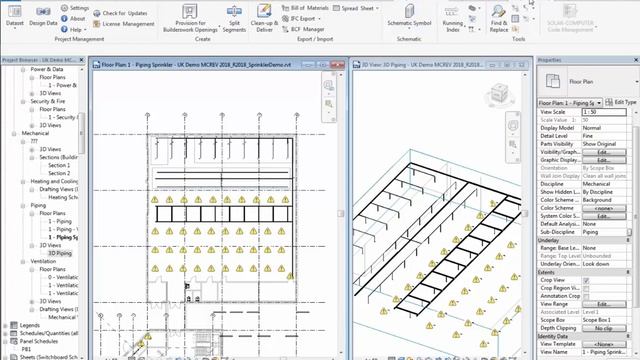 MagiCAD for Revit MEP – Sprinkler Designer Module (Quick Overview) смотреть онлайн