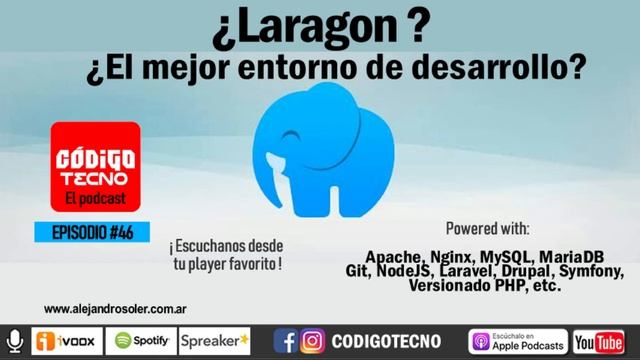 #46 - Laragon ¿el mejor entorno de desarrollo web? | CodigoTecno [♫ AUDIO] смотреть онлайн
