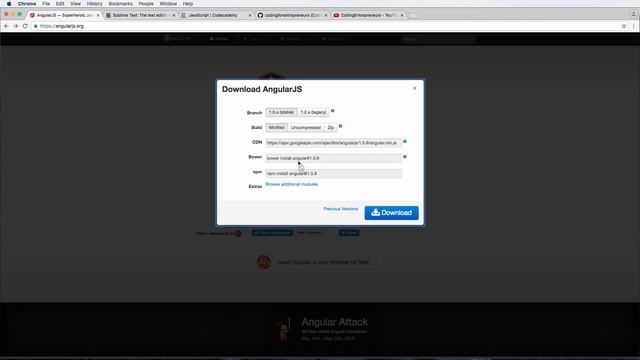 Try AngularJS 1.5 - 5 of 33 - Download AngularJS смотреть онлайн