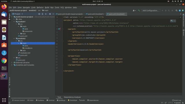 Maven multimodule project -basic calculator using IntelliJ IDEA смотреть онлайн