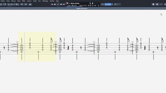 Samba da Bençao * Baden Powell & Vinicius de Moraes - Guitar solo - Tablatura José Pietra смотреть онлайн