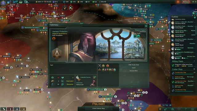 Let's Play Stellaris Leviathans Hard - Snail Wars: Gene-Tailoring? The Flow Of Time #122 2/4 RP смотреть онлайн