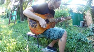 МАРИОНЕТКИ КОРОЛЬ И ШУТ  2019 НА СОВЕТСКОЙ ГИТАРЕ КИШ  КОНЦЕРТ ВО ДВОРЕ