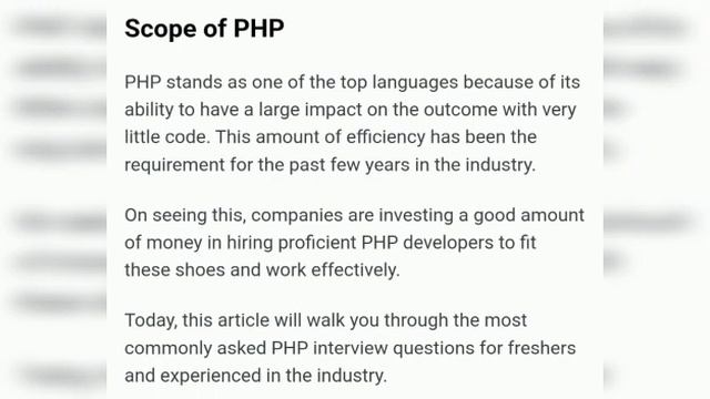 Scope of php | Php Interview Questions Answer смотреть онлайн