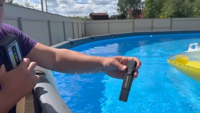 Каркасный бассейн INTEX 732*132, 50 тонн воды. Стоимость обслуживания в месяц. Оборудование, химия. смотреть онлайн