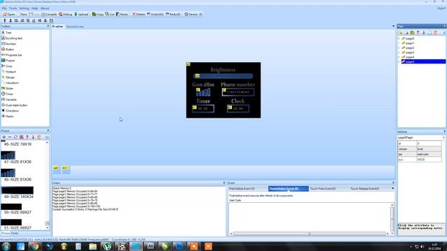 Nextion Hmi - Пример анимации меню дисплея