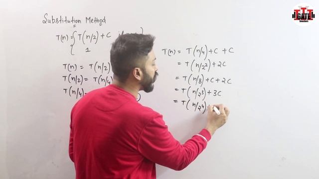 L-2.2: Recurrence Relation [ T(n)= T(n/2) + c] | Substitution Method | Algorithm смотреть онлайн