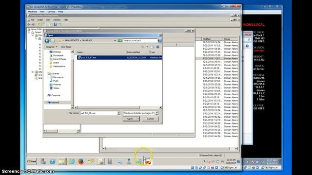 Deploying Java JRE to Windows 7 in using Active Directory GPO смотреть онлайн