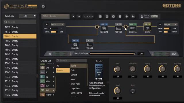 Config Dual Amp Ampero Stomp II смотреть онлайн