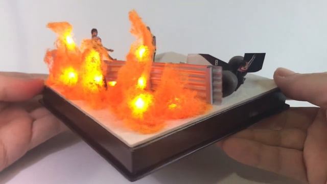 A fuga milagrosa de Romain Grosjean Diorama escala 1/43 смотреть онлайн