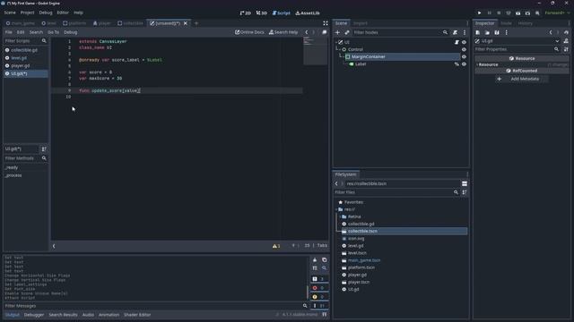 Adding UI & Collectibles - Getting Started with Godot 4 | Godot 4.1 Tutorial смотреть онлайн