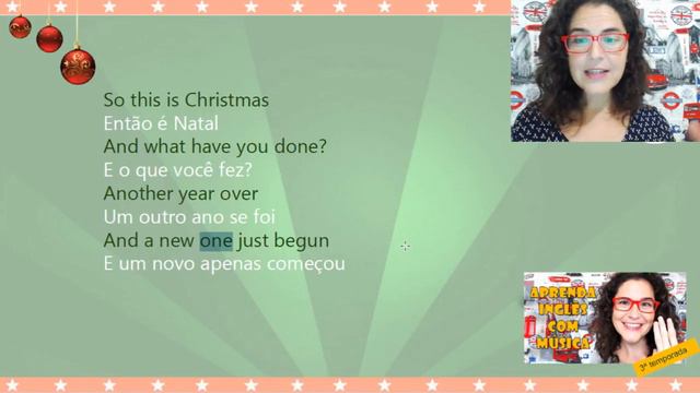 Happy Xmas (War Is Over) - John Lennon -Aprenda Inglês com música by Teacher Milena #59(S3E17)LIVE смотреть онлайн