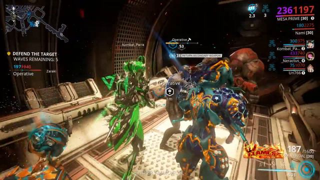Warframe Garus (Kuva Fortress) Mission Defense level 80-100 смотреть онлайн