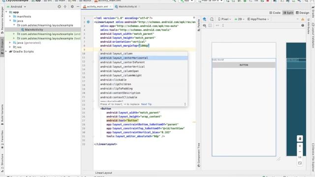 how to create Layout in android studio смотреть онлайн