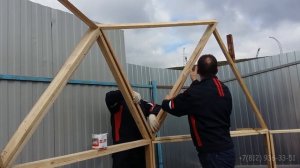 Строительство купольной бани