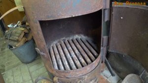 Убираю колосники из буржуйки