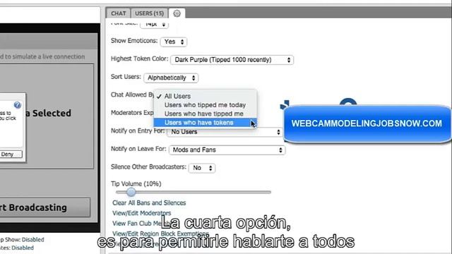 Chaturbate chat settings guide ENG with Spanish subs смотреть онлайн