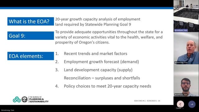 EOA Collaborative Working Group Meeting #1 - Sept. 29, 2023 смотреть онлайн