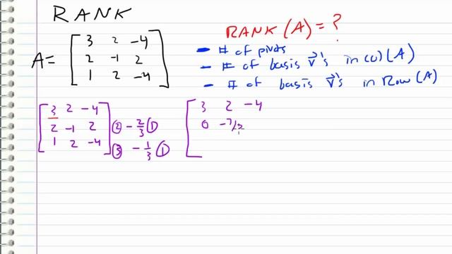 Linear Algebra - 22 - Rank смотреть онлайн