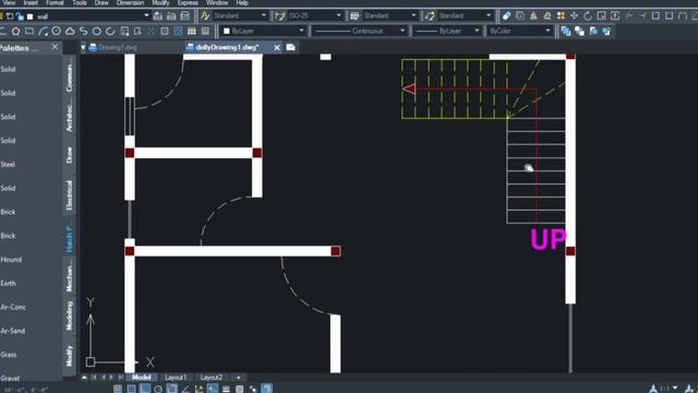 23'x49'house plan , 1st floor, #1127sqfthouseplan, AutoCAD par house plan step by step ? смотреть онлайн