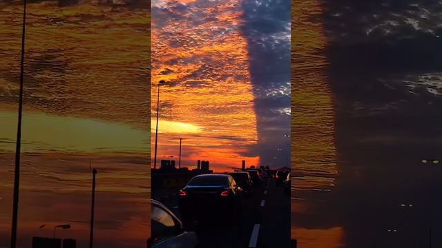 Во Флориде закат разделил небо на две части смотреть онлайн