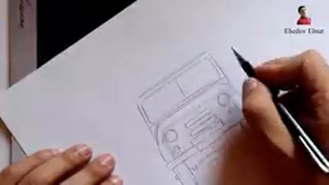 Как нарисовать машину УАЗ ДПС (Ehedov Elnur) смотреть онлайн
