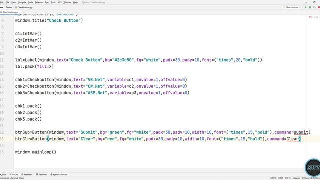 How to Create a Check Button in Python ( Tkinter ) ? | Tamil смотреть онлайн