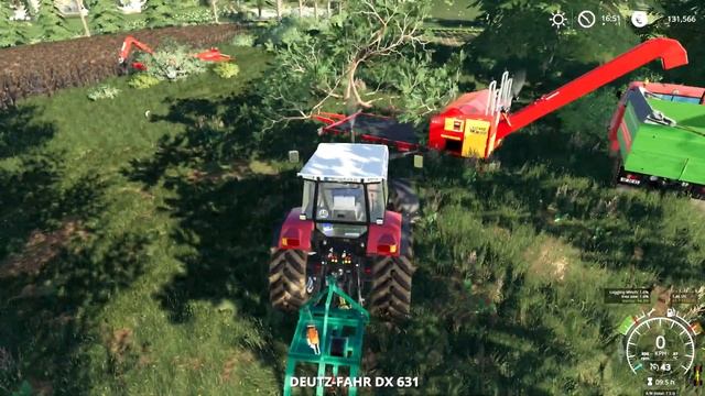 Spreading fertilizer & herbicide, making & selling wood chips | Kolonia 1990 | FS 19 | Timelapse #0 смотреть онлайн
