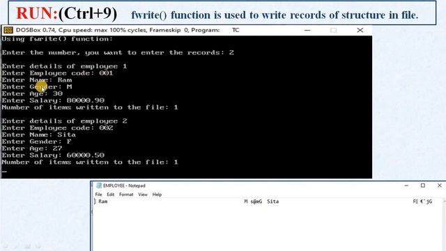 (File) 6.Structure read and write in File. смотреть онлайн