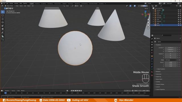 ✅ LÀM MƯỢT VẬT THỂ, SMOOTH SHADE BLENDER | HỌC BLENDER смотреть онлайн