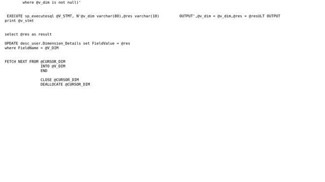 Databases: How do loop through a dynamic SQL statement using a cursor? (2 Solutions!!) смотреть онлайн