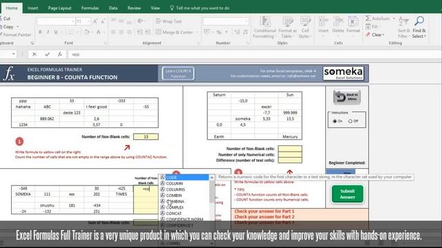 Excel Test - Interactive Excel Training with Questions смотреть онлайн