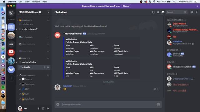 Discord.js Bot Development - Reactions - Episode 21 смотреть онлайн