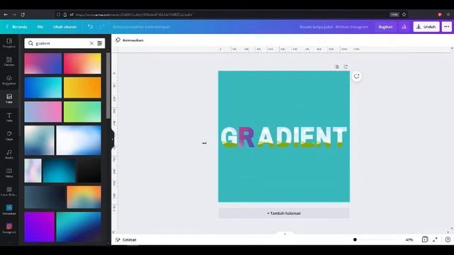 Gradient Text effect II Belajar Canva Bareng (BCB) Bulan Januari Part I смотреть онлайн