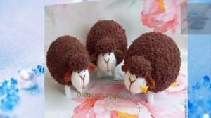 Вязаные овечки. Knitted lamb