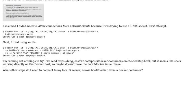 Run xeyes in Docker over Boot2Docker on OS X смотреть онлайн