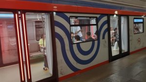 81-775/776/777.2 «Москва-2024» на станции Белорусская (Замоскворецкая линия). 1 июля 2024г.