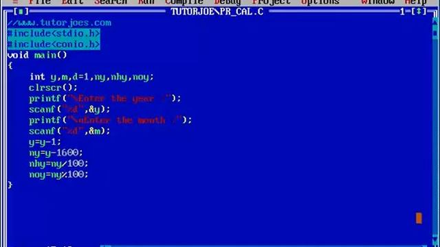 Printing Calender in C Program Part-1 смотреть онлайн
