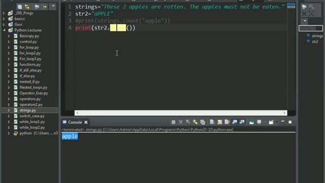 Python Lect 14: String Operations in Python(Part 1) смотреть онлайн