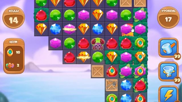 Яичная История 17 уровень [Сокровища Пиратов бонусный мир] - Egg-cellent Story Level 17 смотреть онлайн