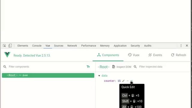 Vue devtools - Quick Edit Numbers смотреть онлайн