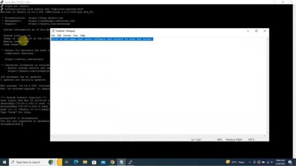 Data Management in Postgres Database by Putty